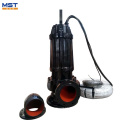 no clogging 250mm discharge  large flow  cast iron submersible waste water pump